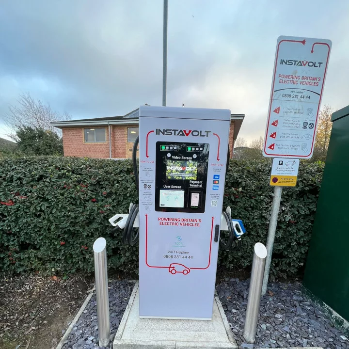 Instavolt EV Rapid Charging Station, ahead of Solar Installation